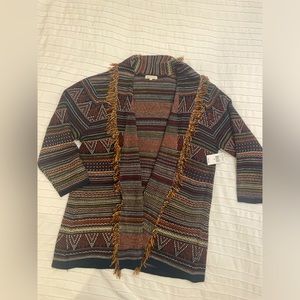 NWT medium weight fringe sweater 3x